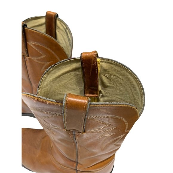 VTG MENS DURANGO COWBOY BROWN BOOTS SIZE 11 D - Picture 6 of 10